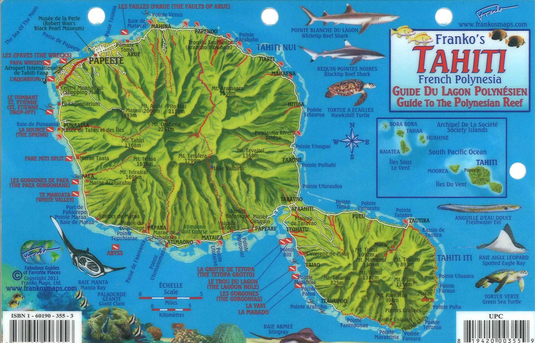 Franko's Tahiti : French Polynesia : guide to the Polynesian reef