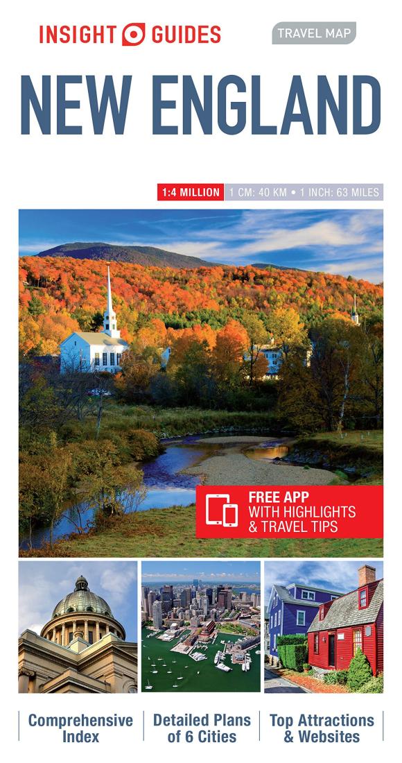 New England : Insight Guides Travel Map