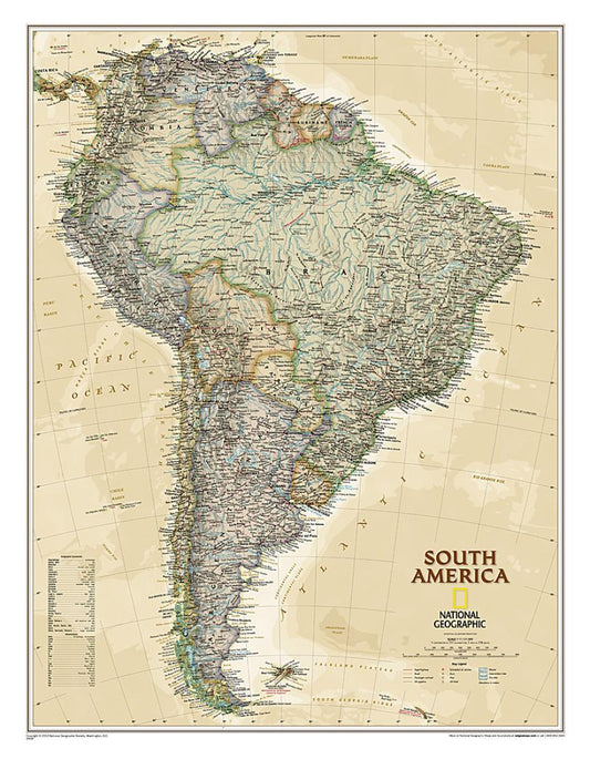 South America [executive, laminated]