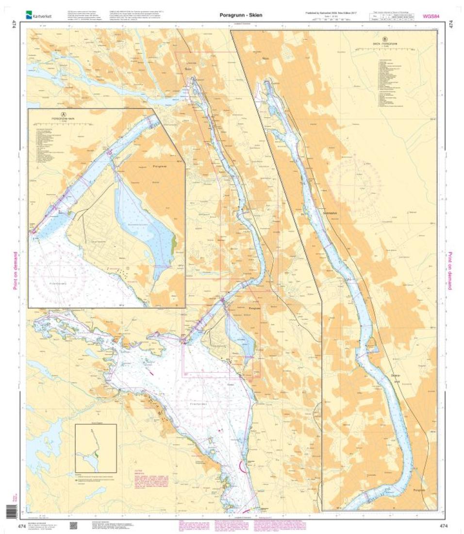 Porsgrunn - Skien - 474 - Norway Kartverket Nautical Charts
