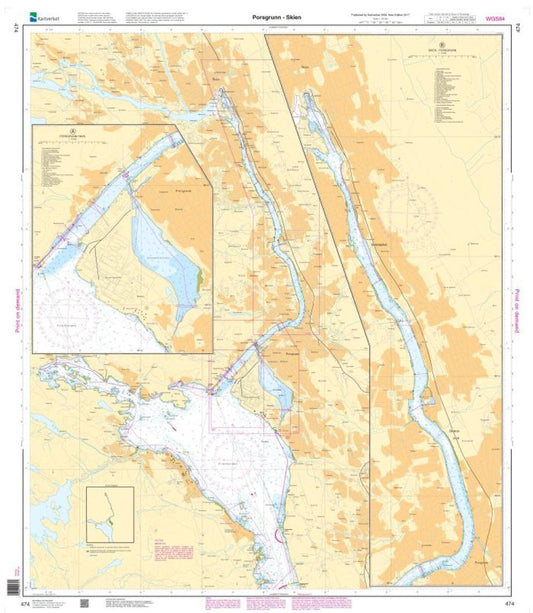 Porsgrunn - Skien - 474 - Norway Kartverket Nautical Charts