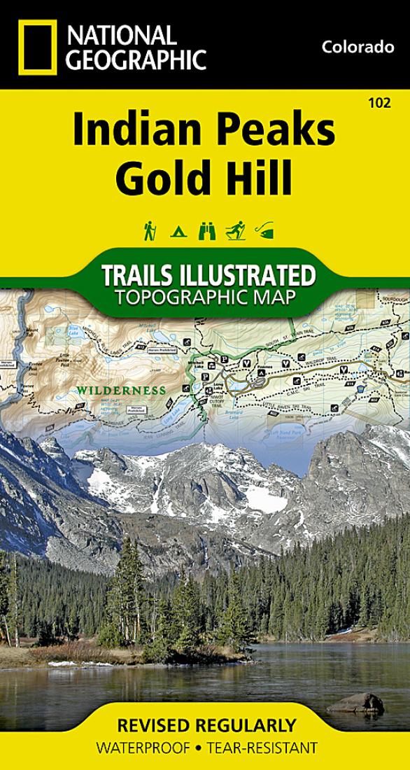 Indian Peaks and Gold Hill, Map 102
