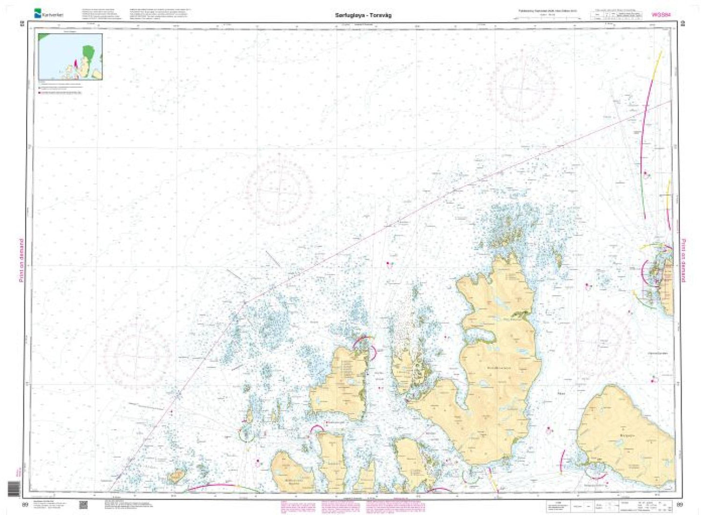Sørfugløya - Torsvåg - 89 - Norway Kartverket Nautical Charts