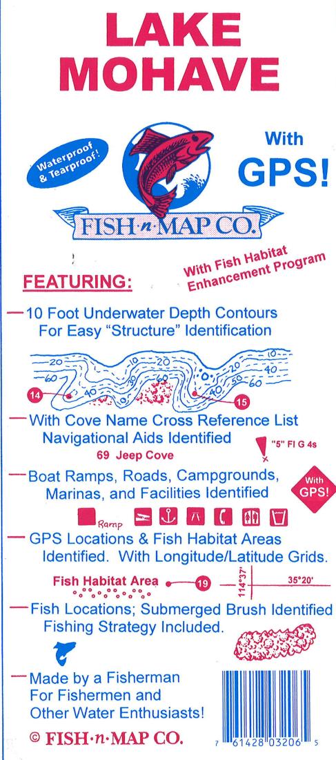 Lake Mohave Fishing Map