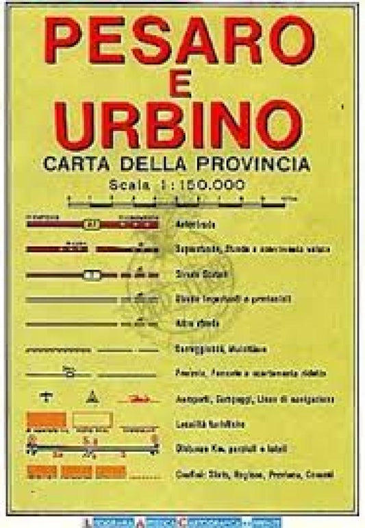 Pesaro e Urbino : carta della provincia