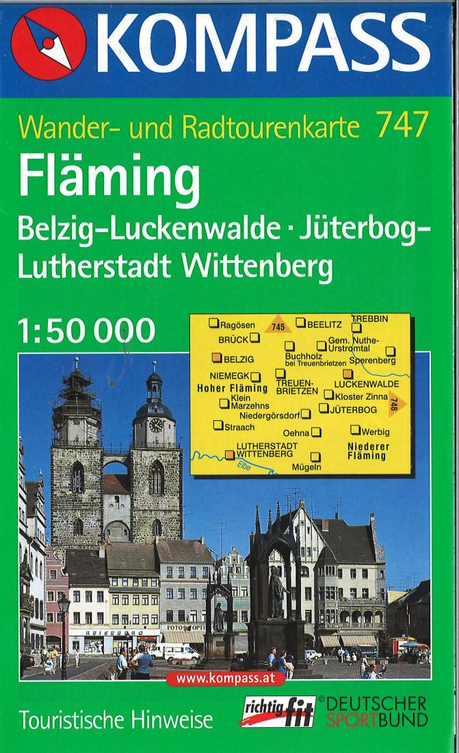 Fläming Hiking and Cycling Map