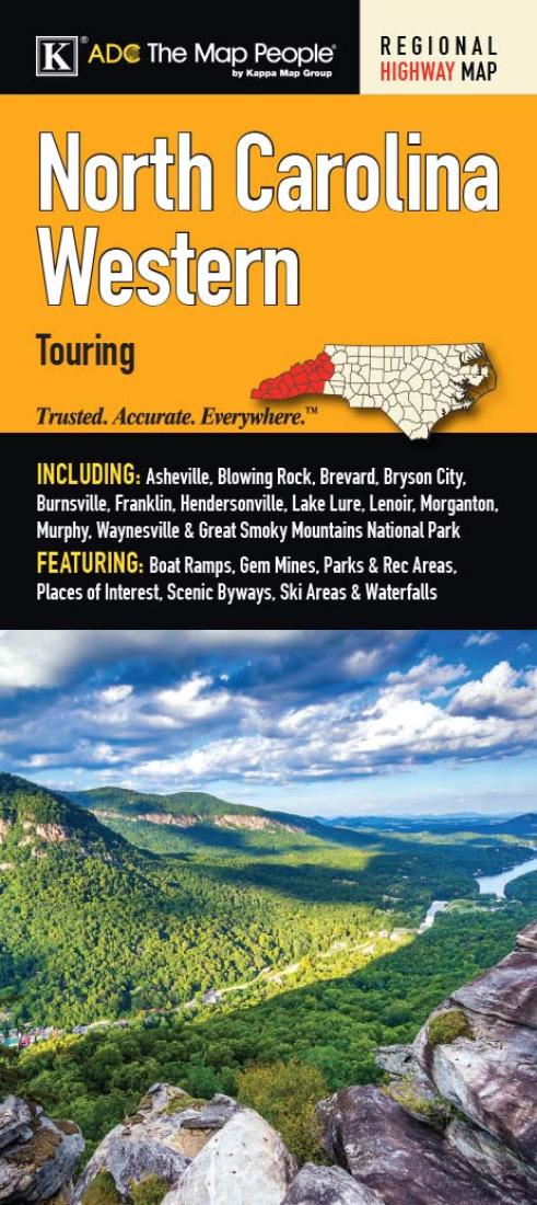 North Carolina Western Touring Map