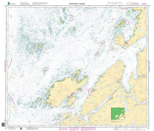 Dolmsundet - Lyngvær - 51 - Norway Kartverket Nautical Charts