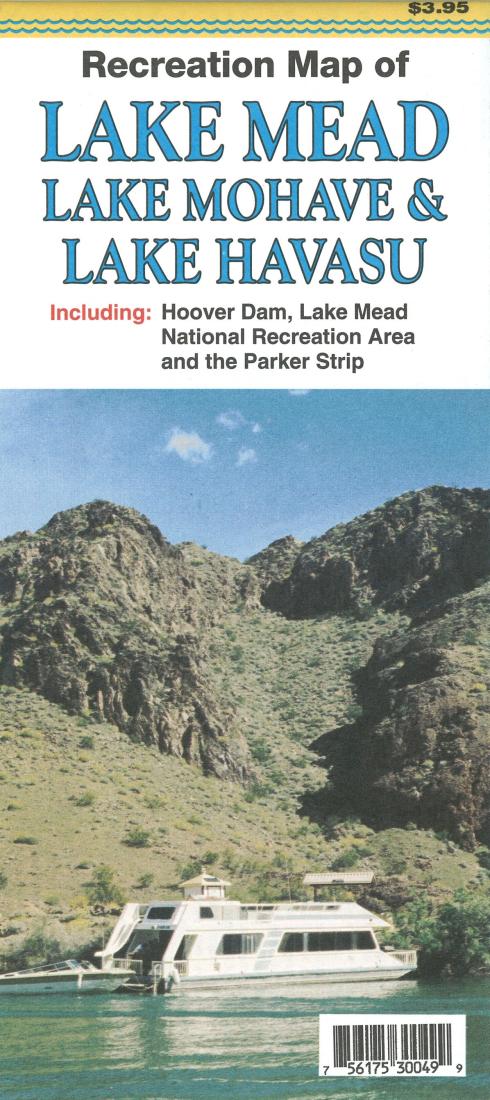 Recreation map of : Lake Mead, Lake Mohave & Lake Havasu