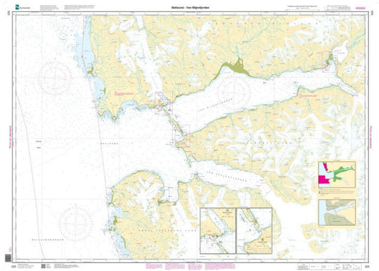 Bellsund - van Mijenfjorden - 525 - Norway Kartverket Nautical Charts
