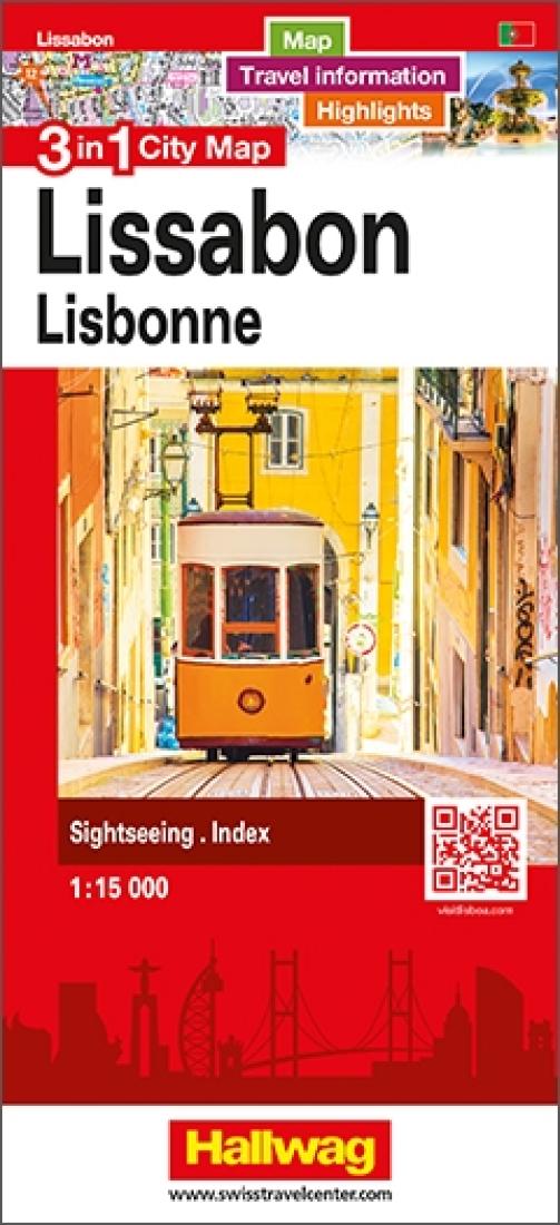 Lisbon : 3 in 1 city map = Lisbona : 3 in 1 city map = Lissabon: 3 in 1 city map = Lisbonne : 3 in 1 city map