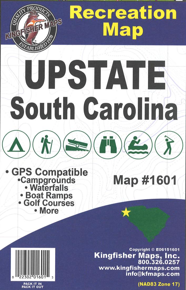Upstate South Carolina Recreation Map