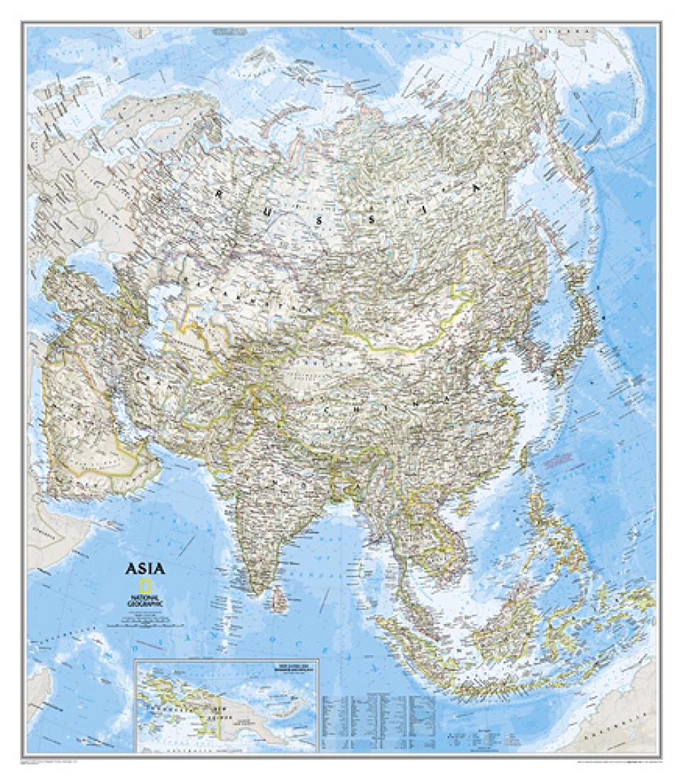 Asia Classic Wall Map [Laminated]
