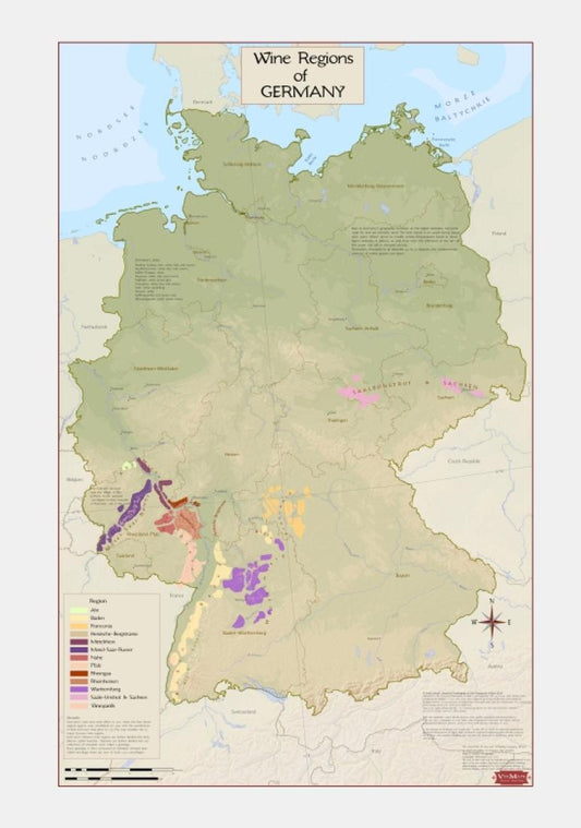 Wine regions of Germany [32.5x22.5]