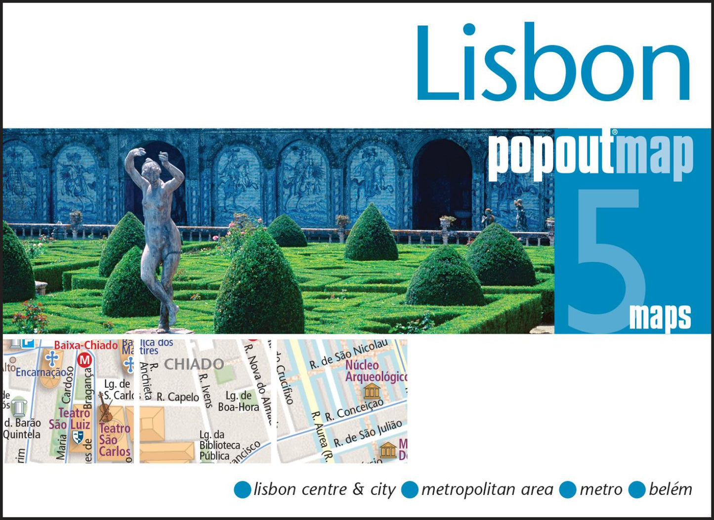 Lisbon : popoutmap : 5 maps