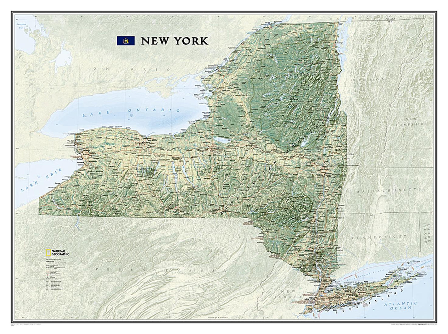 New York : wall map