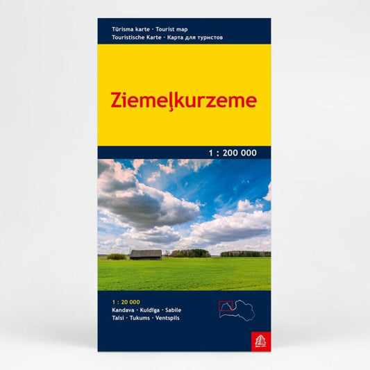 Ziemekurzeme : trisma karte 1:200 000 = Ziemekurzeme : tourist map 1:200 000