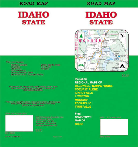 Idaho state : road map