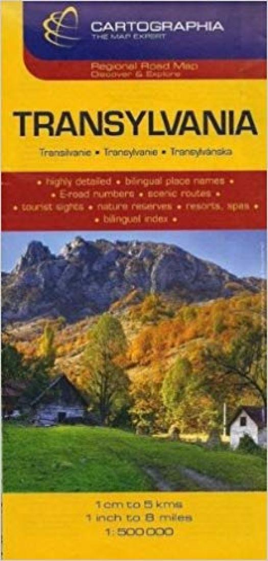 Transylvania : Regional Road Map : Discover & Explore : 1:500 000 = Erdély: országrésztérképek : 1:500 000