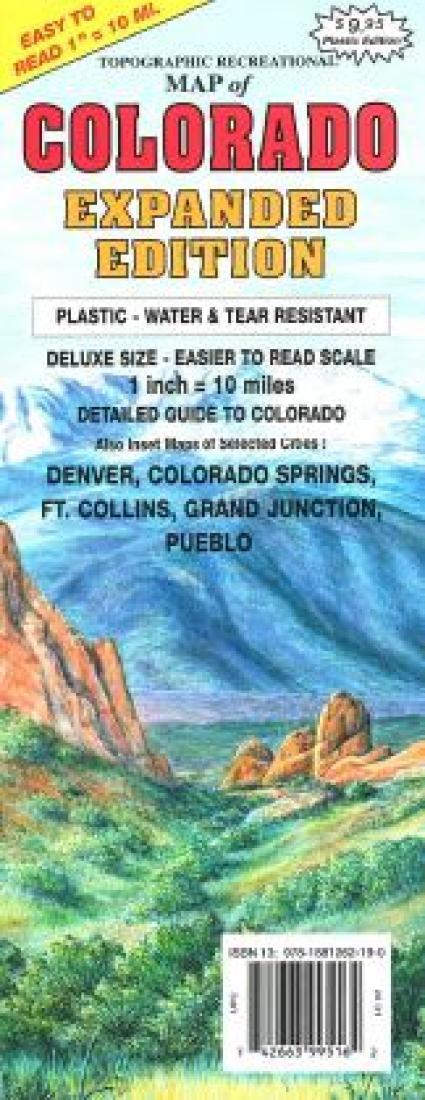 Topographical map of Colorado : expanded edition