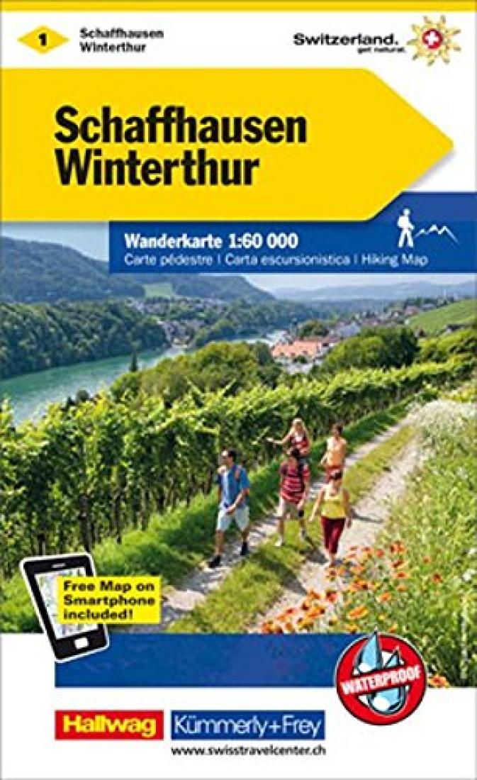 Schaffhausen - Winterthur : Switzerland Cycling Map #1