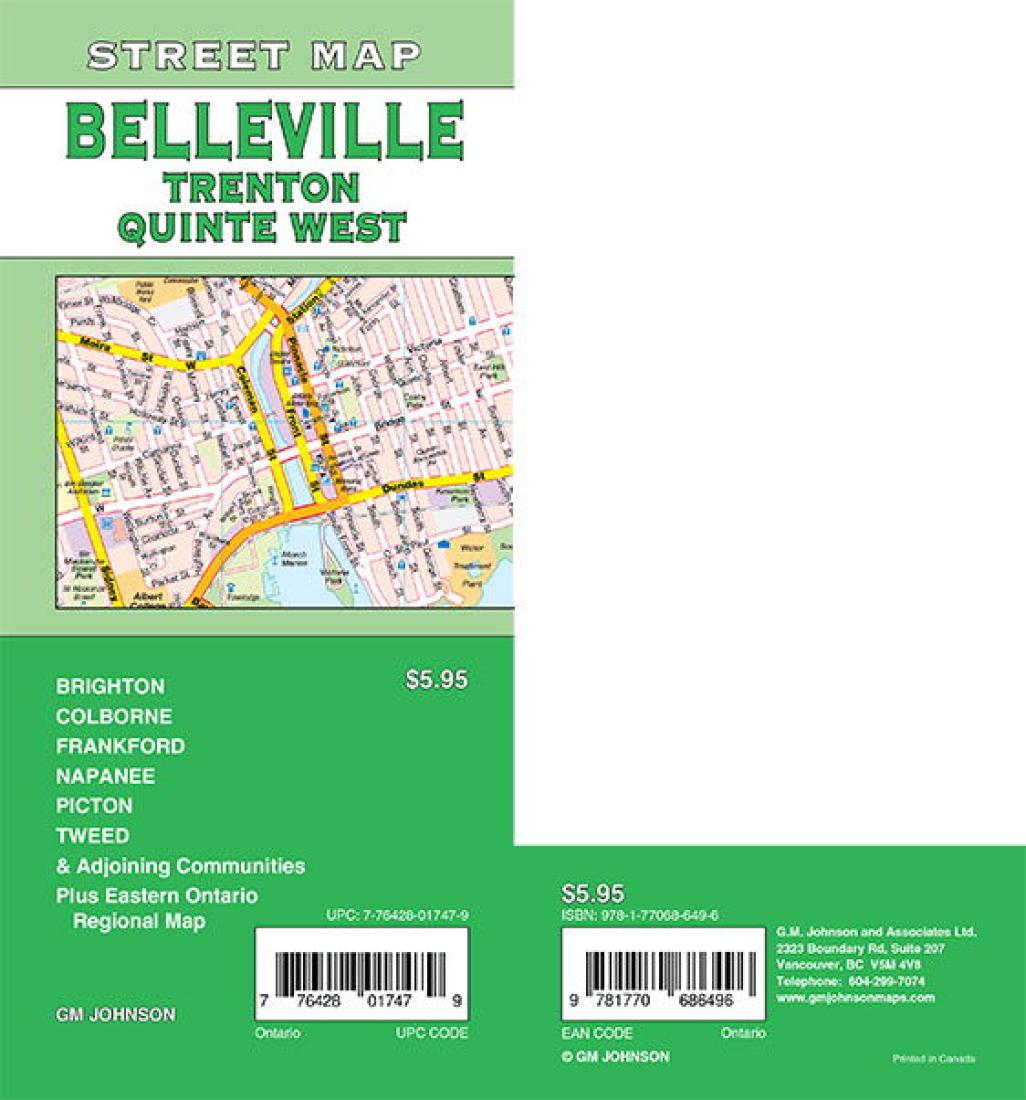 Belleville / Trenton / Quinte West, Ontario Street Map