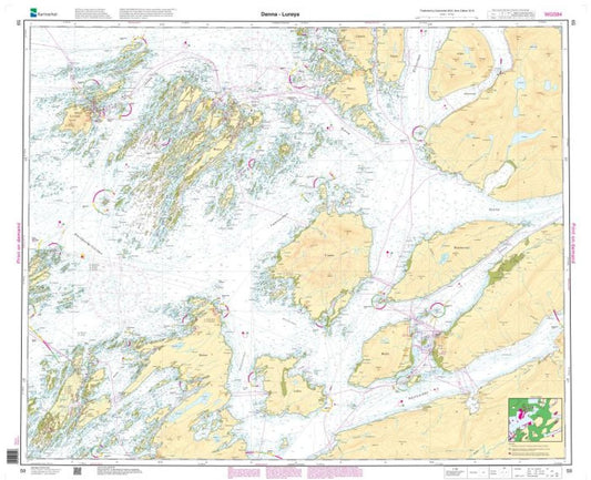 Dønna - Lurøya - 59 - Norway Kartverket Nautical Charts