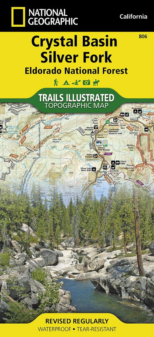 Crystal Basin, Silver Fork and Eldorado National Forest, Map 806