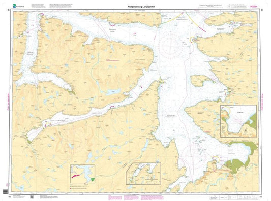 Altafjorden og Langfjorden - 96 - Norway Kartverket Nautical Charts