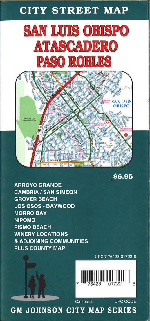 San Luis Obispo : Atascadero : Paso Robles : city street map = San Luis Obispo : Pismo Beach : Morro Bay : city street map
