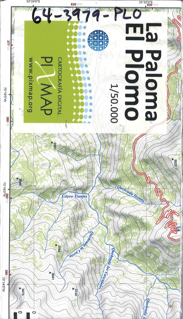 La Paloma y el Plomo hiking map