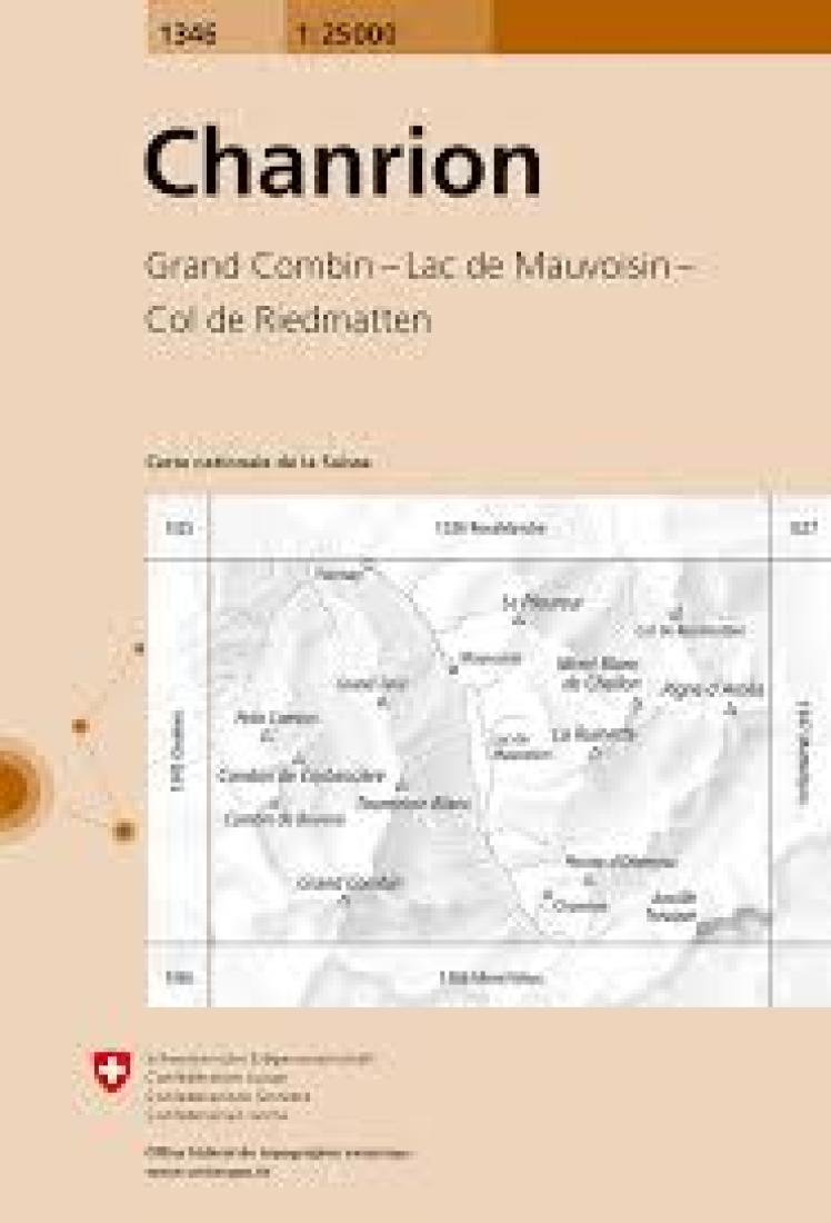 Chanrion topographic map