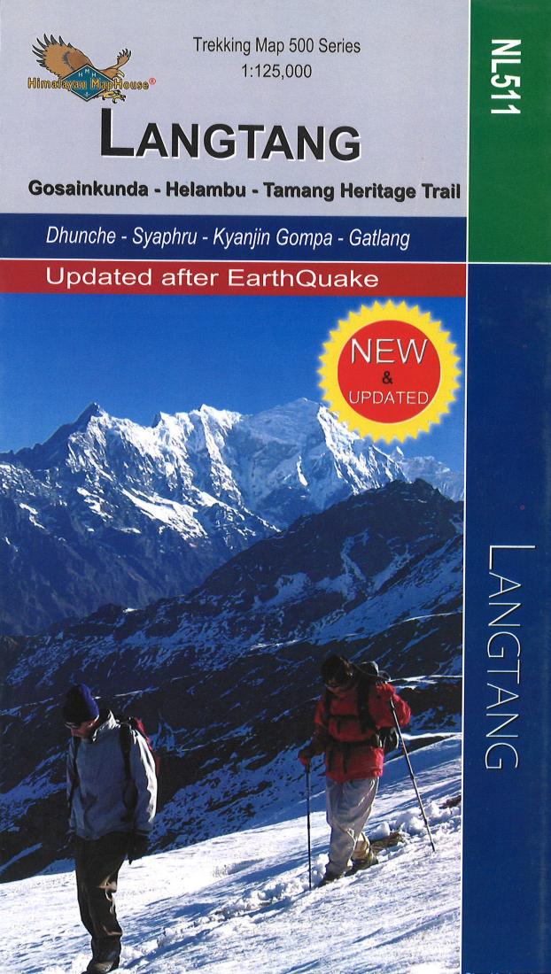 Langtang : Gosainkunda - Helambu - Tamang Heritage Trail : 1:125,000