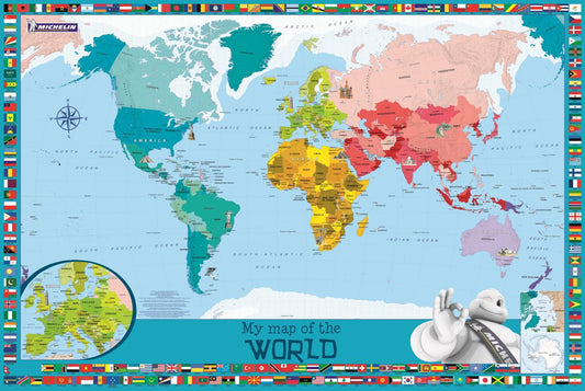 My map of the world : Michelin children's wall map