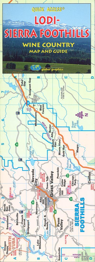 Lodi-Sierra Foothills : wine country map and guide : quick access