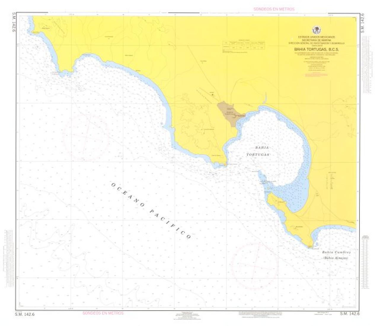 BAHÍA TORTUGAS, B. C. S. - 142.6 - Mexico Nautical Charts by SEMAR