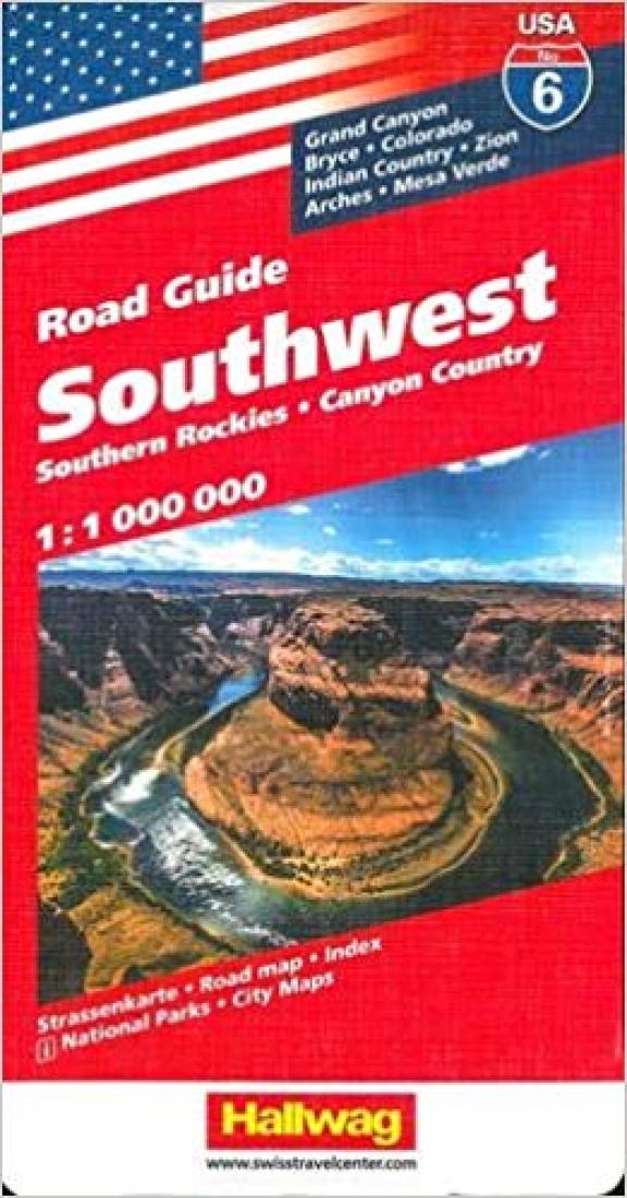 Southwest : southern Rockies : Canyon Country : road guide : 1:1 000 000