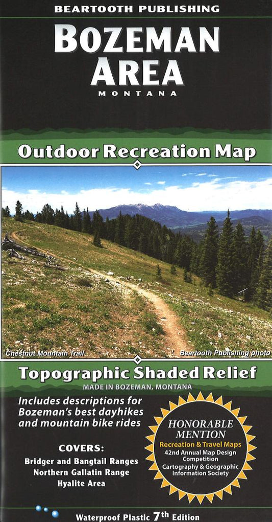 Bozeman Area, Montana Outdoor Recreation Map