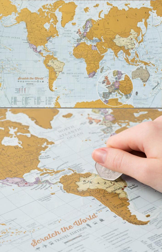 Scratch World Map Travel Edition