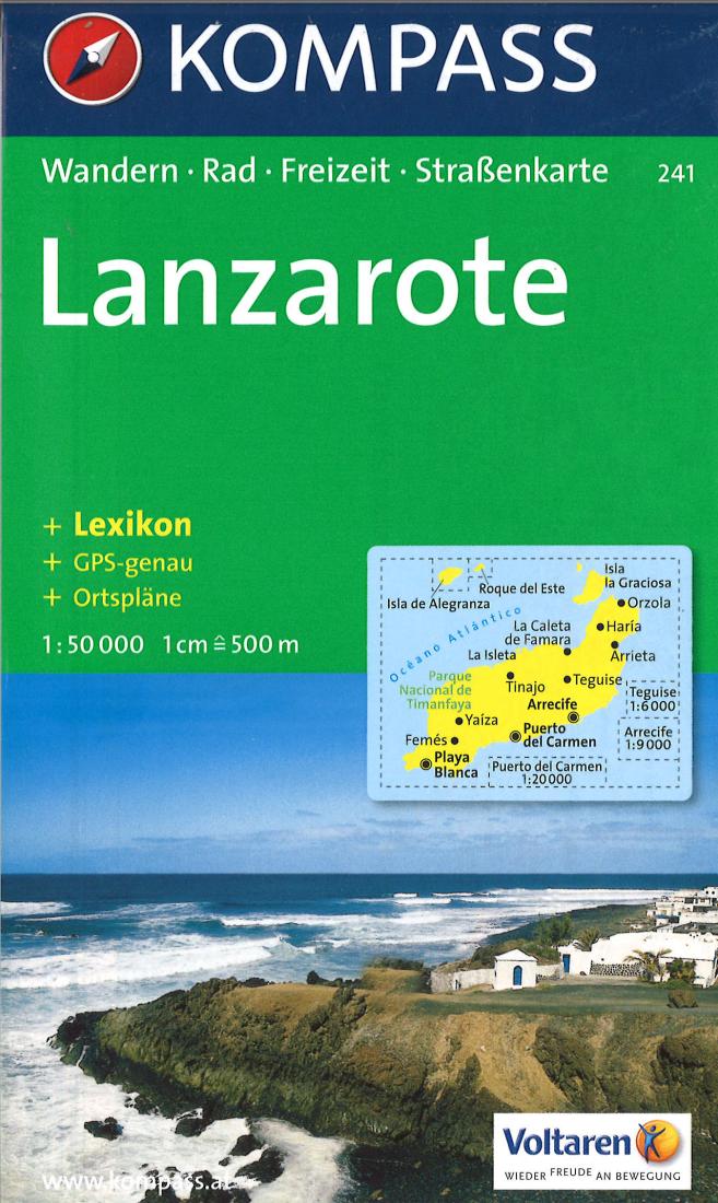 Lanzarote Hiking Map