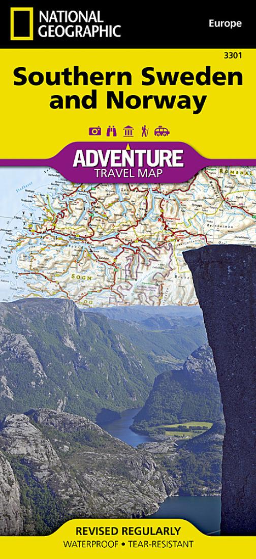 Sweden, Southern, and Norway Adventure Map 3301