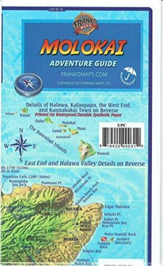 Molokai, HI Guide Map