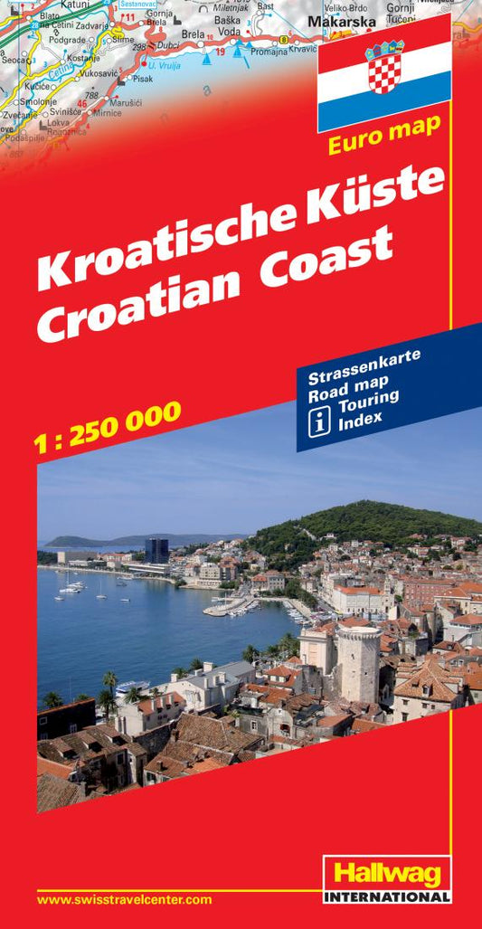 Kroatische Küste : Euro map = Croatian Coast
