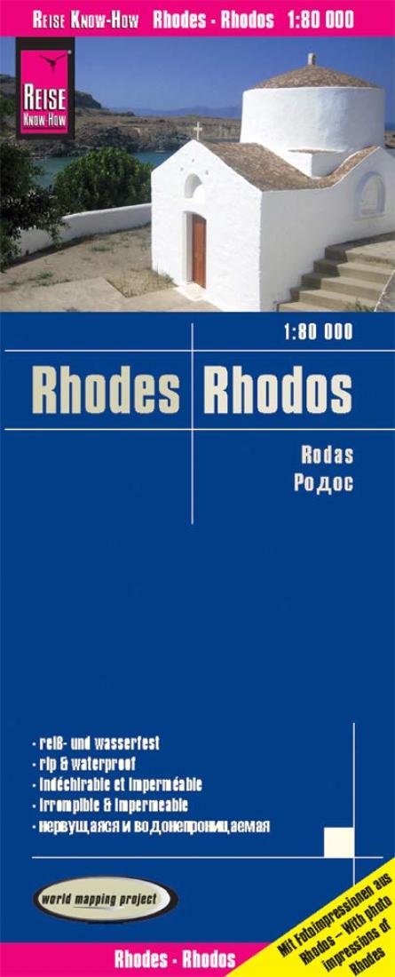 Rhodos : 1:80 000 = Rhodes : 1:80 000 = Rodas : 1:80 000 : 1:80 000