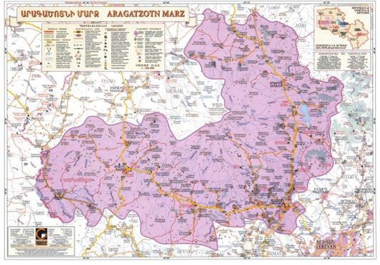 Aragatzotn Mars, Armenia : Regional Map