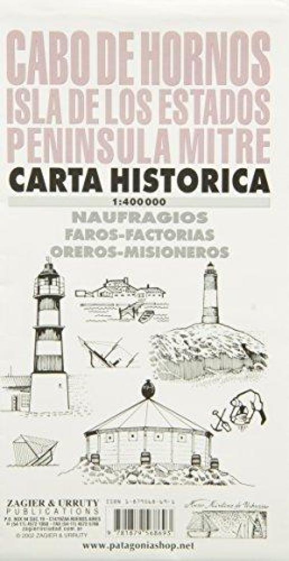 Cabo de Hornos : Isla de los Estados : peninsula mitre : carta historica