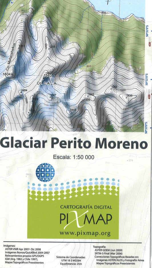 Glaciar Perito Moreno Hiking Map