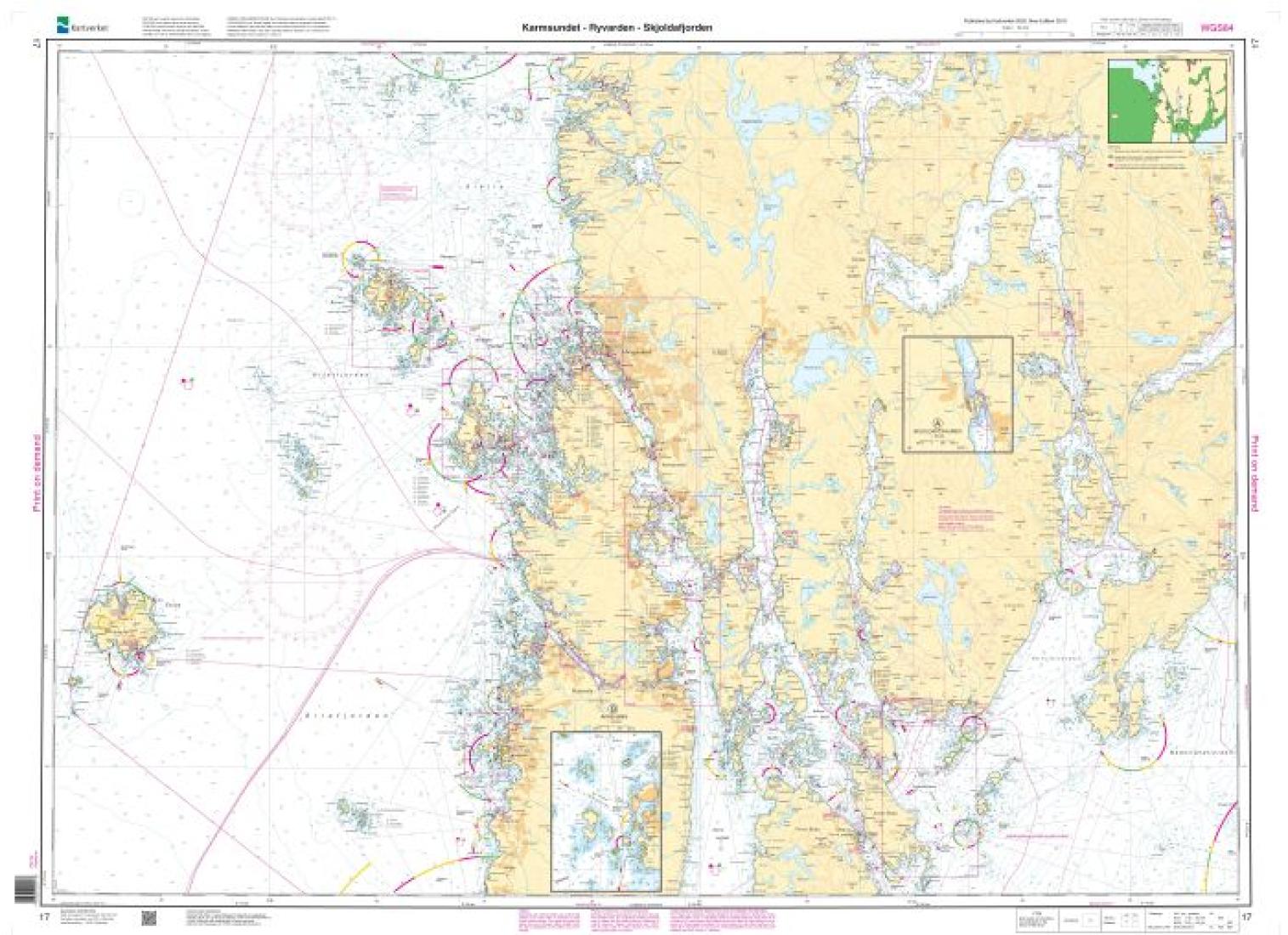 Karmsundet - Ryvarden - Skjoldafjorden - 17 - Norway Kartverket Nautical Charts