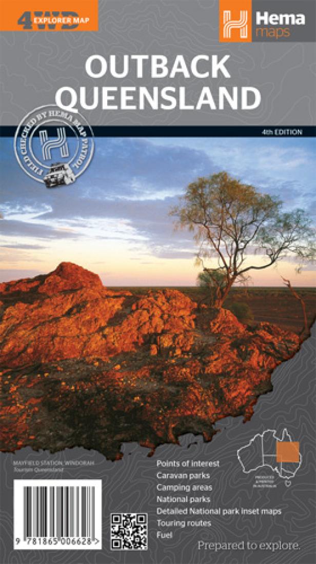 Outback Queensland : 4wd explorer map