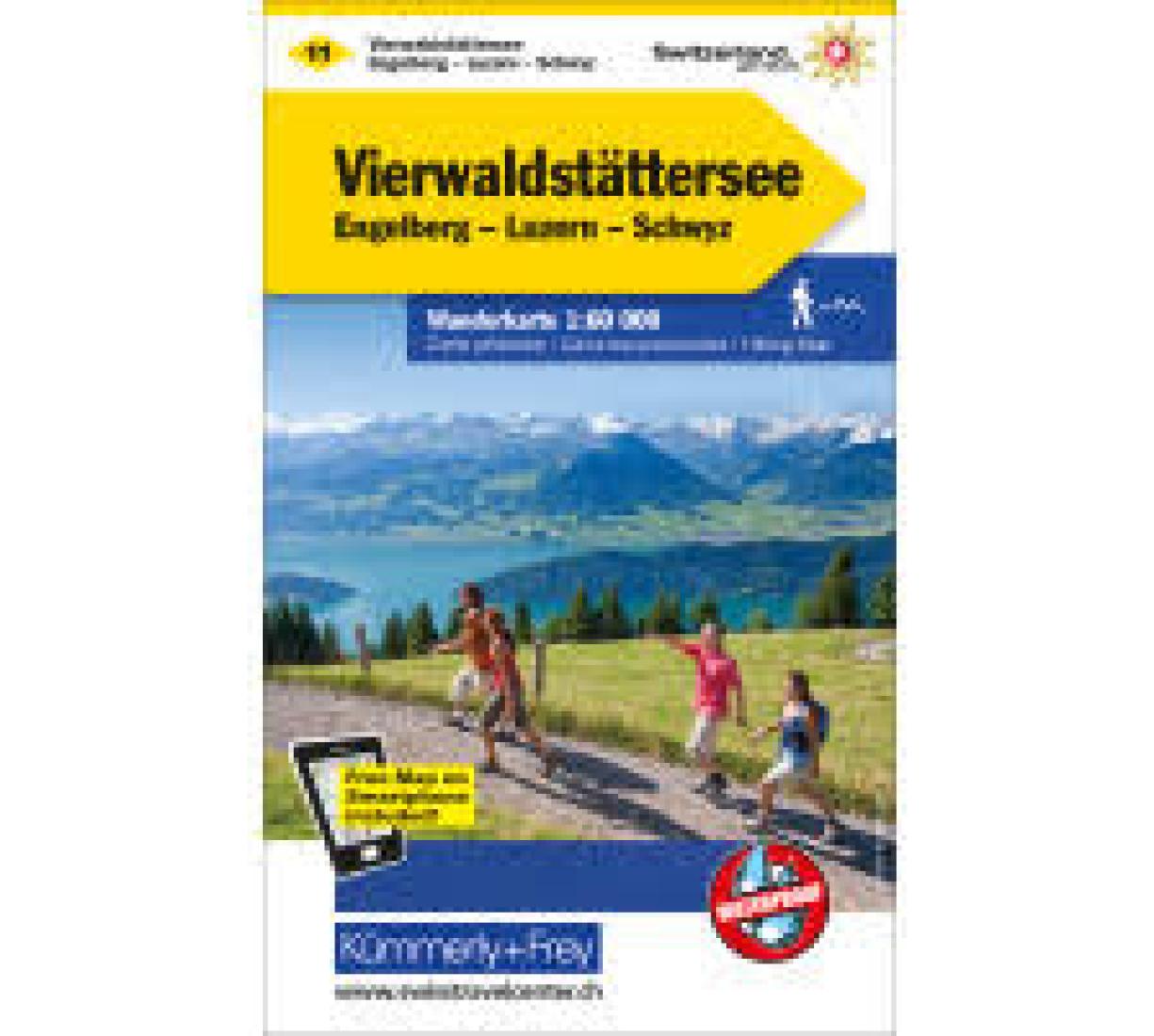 Vierwaldstattersee : Switzerland Hiking Map #11